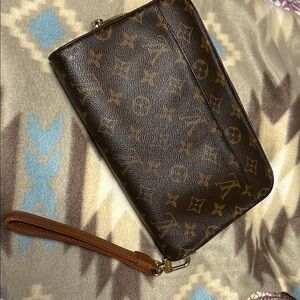 Louis Vuitton Brown Clutch Wristlet
